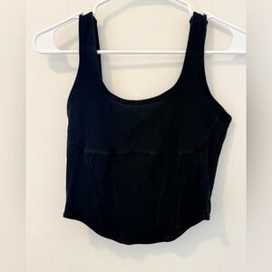 Victoria Secret Pink ribbed crop top